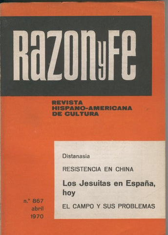 Razon y fe abril 1970