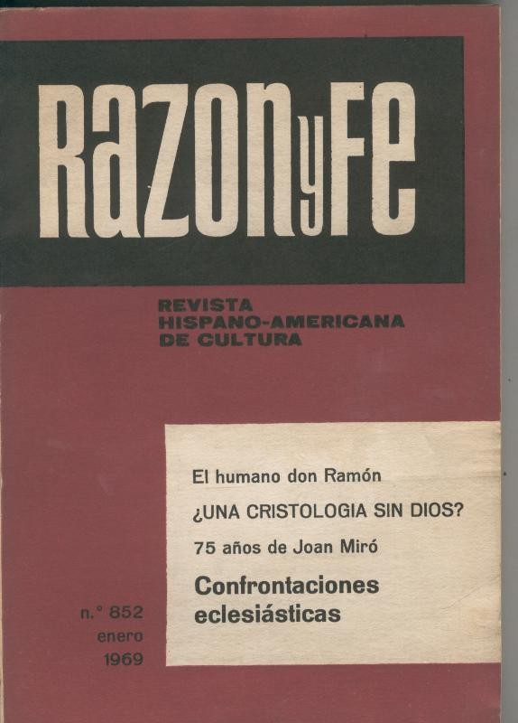 Razon y fe enero 1969