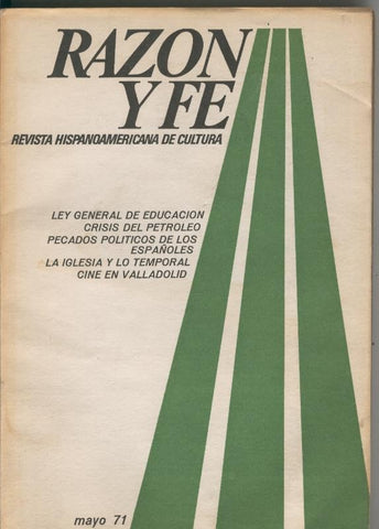 Razon y fe mayo 1971
