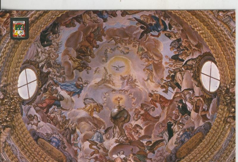 Postal 009135: Cupula Santa Santorum de la Cartuja de Granada