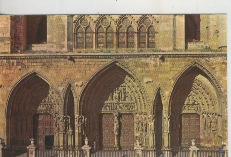 Postal 009149: Portico de la catedral de Leon