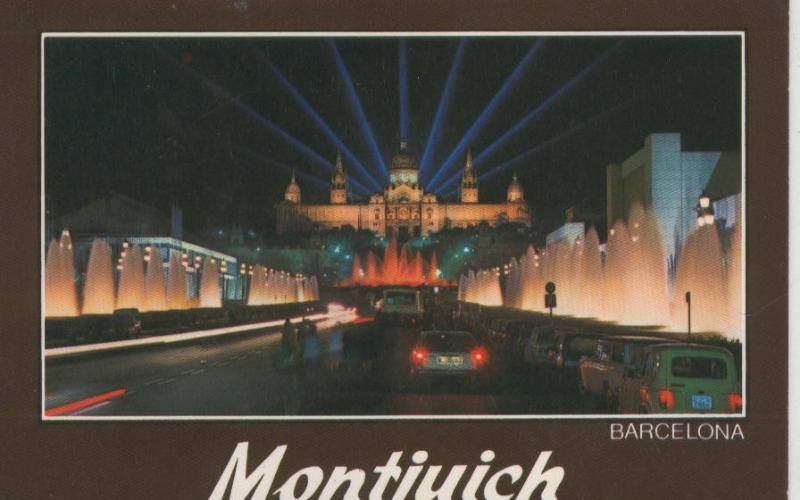 Postal 009164: Fuente Luminosa de Montjuich, Barcelona