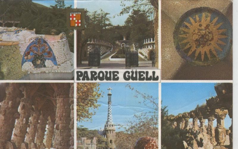 Postal 009166: Parque Guell, Barcelona