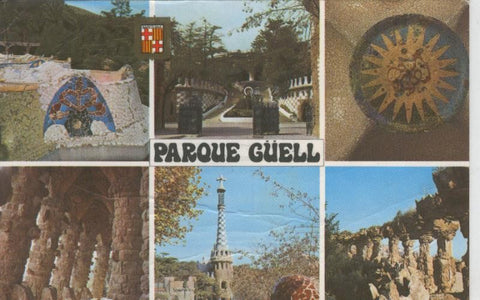 Postal 009166: Parque Guell, Barcelona