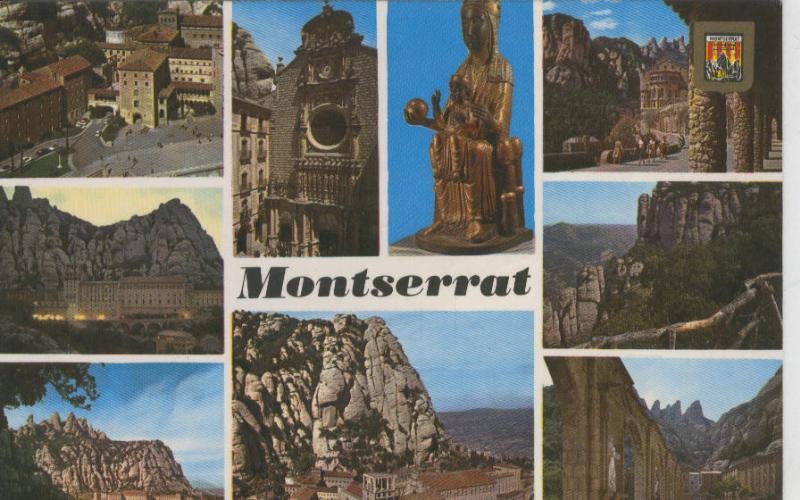Postal 009170: Vistas varias de Montserrat, Barcelona