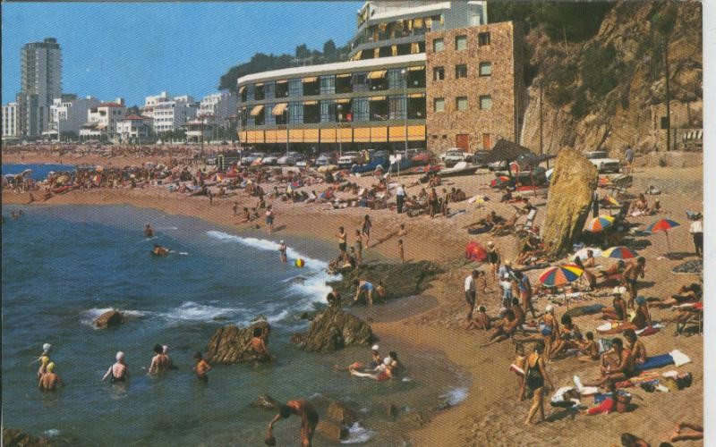 Postal 009182: Playa de Lloret de Mar, Costa Brava