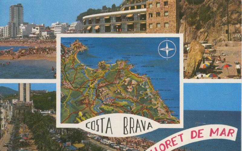 Postal 009183: Vistas varias de Lloret de Mar, Costa Brava