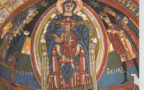 Postal 009219: Santa Maria de Tahull, museo arte cataluña en Barcelona