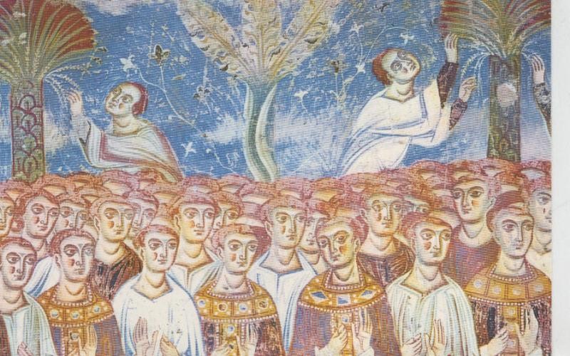 Postal 009221: Frescos basilica de Sant Angelo i Formis