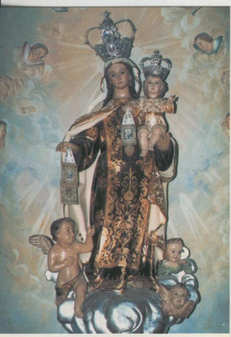 Postal 009237: Virgen del Carmen, iglesia santiago apostol de Moncada, Valencia