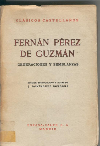 Generaciones y semblanzas