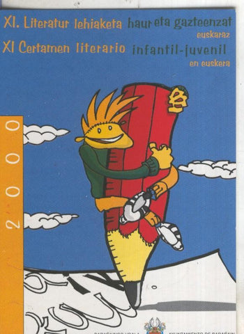 Postal 005826 : Publicitaria XI certamen literario, 2000, Barañain, Guipuzcoa