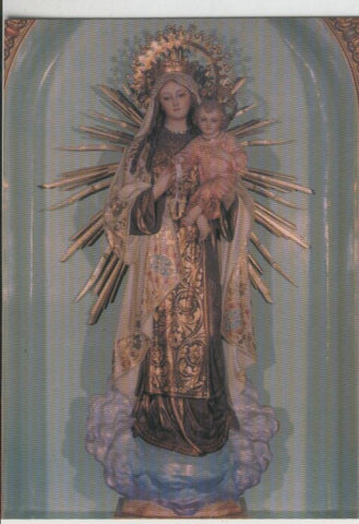 Postal 009270: Virgen del Carmen, Monasterio Asuncion, Huesca