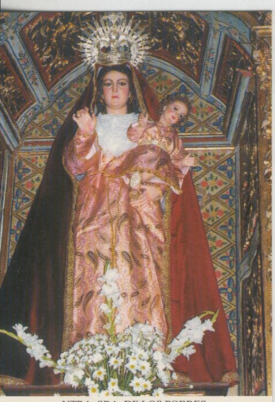 Postal 009323: Virgen Ntra Sra de los Pobres, convento Santa Clara de Llerena,Badajoz