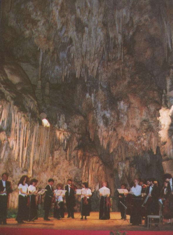 Postal 009376: Festival musica y danza en la cueva de Nerja, Malaga