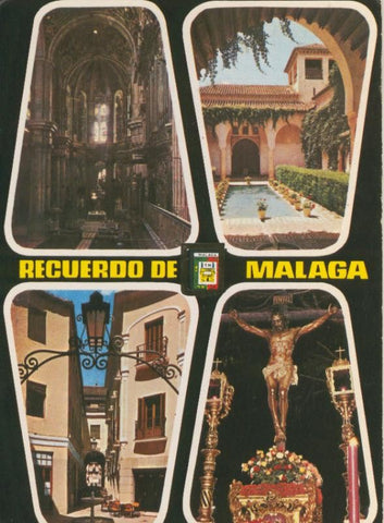 Postal 009382: Vistas varias de Malaga