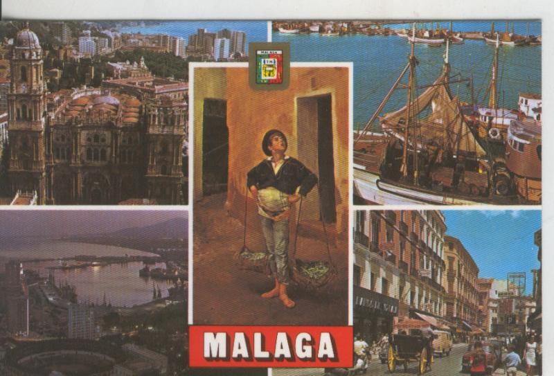 Postal 009408: Vistas varias de Malaga