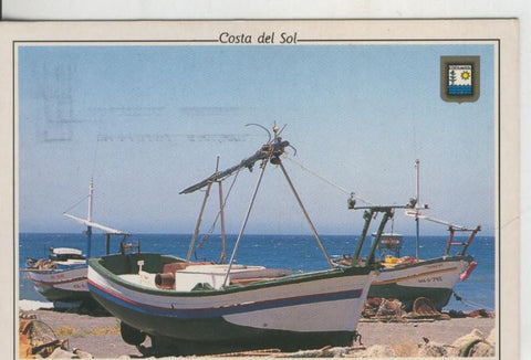 Postal 009415: Barcas pesca en la costa del sol
