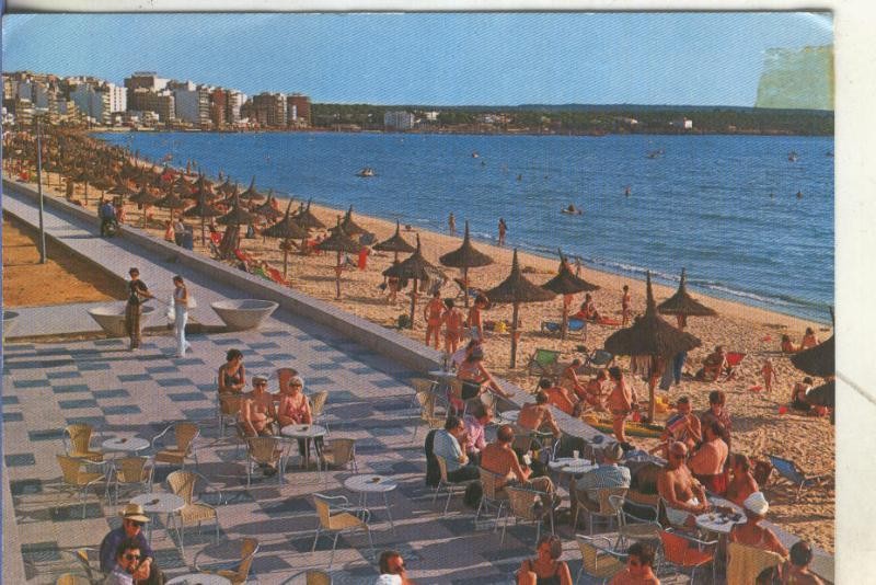 Postal 005908 : Playa de Palma en el Arenal de mallorca