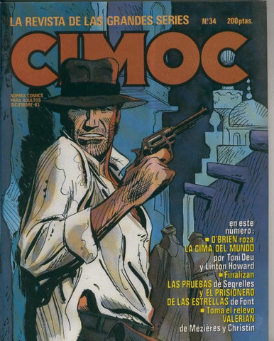 Cimoc revista numero 034: Bogey de Leopoldo Sanchez, articulo de 3 paginas sobre Jordi Bernet
