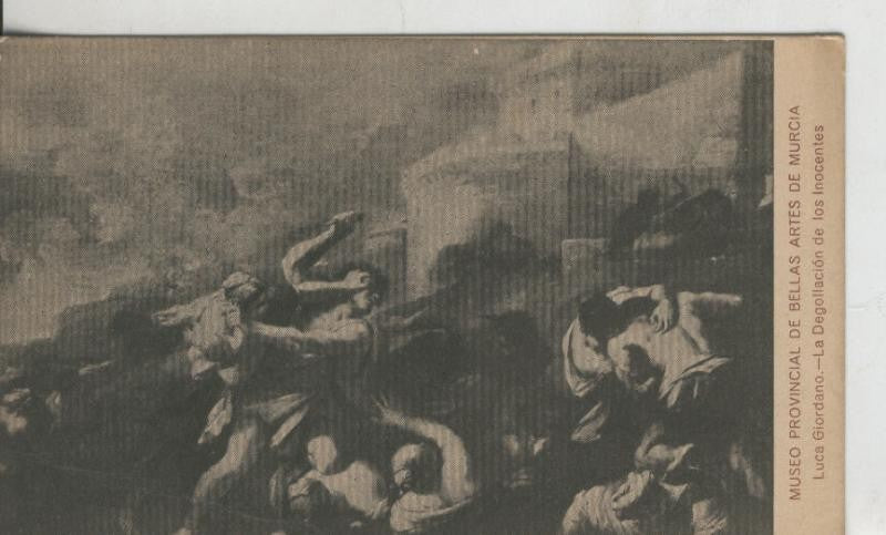 Postal 009525: La degollacion de los inocentes de Luca Giordano