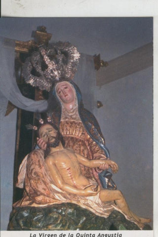 Postal 009634: Virgen de la Quinta Angustia, iglesia del carmen de Antequera, Malaga