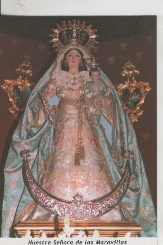 Postal 009638: Virgen Ntra Sra de las Maravillas , patrona de Bobadilla-Pueblo, Malaga