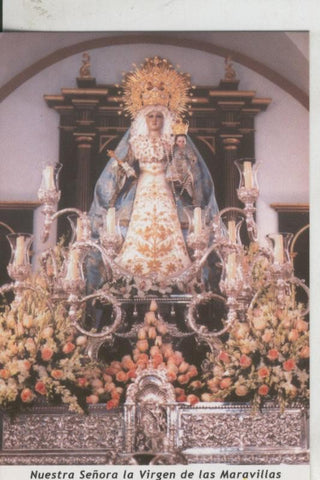 Postal 009639 Virgen Ntra Sra de las Maravillas , patrona de Bobadilla, Malaga