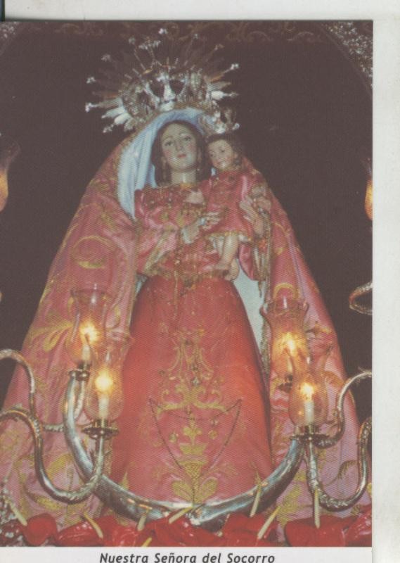 Postal 009663: Virgen Ntra Sra del Socorro, patrona de Tejeda, Gran Canaria
