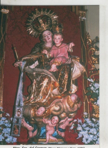 Postal 009798: Virgen Ntra Sra del Carmen, convento de la encarnacion en Antequera, Malaga