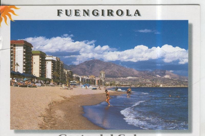 Postal 009821: Vista playa de Fuengirola en Malaga