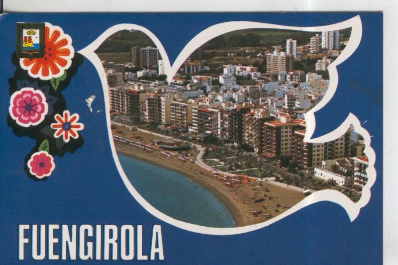 Postal 009822: Vista aerea de Fuengirola en Malaga