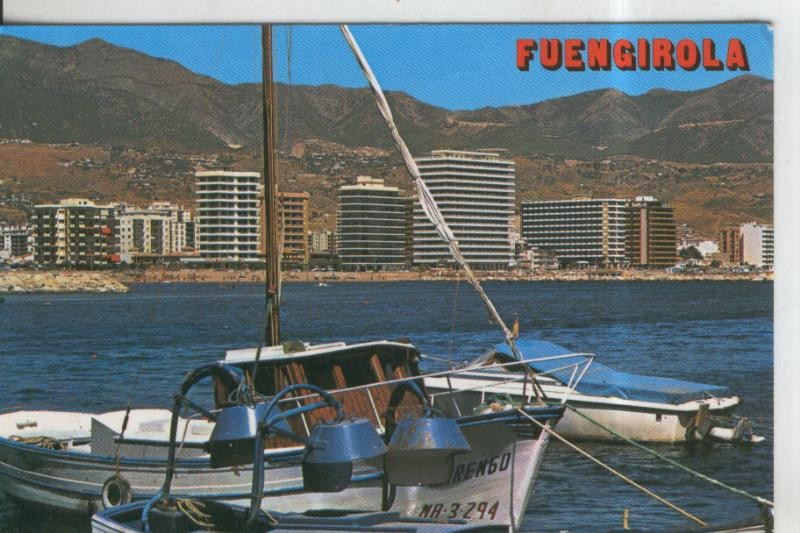 Postal 009828: Barcas en puerto de Fuengirola en Malaga
