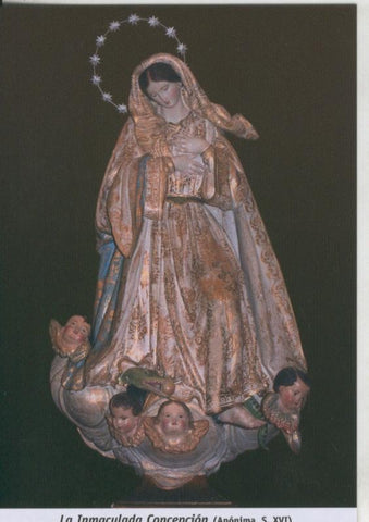 Postal 009876: Virgen La Inmaculada Concepcion, iglesia de San Francisco en Guadalajara