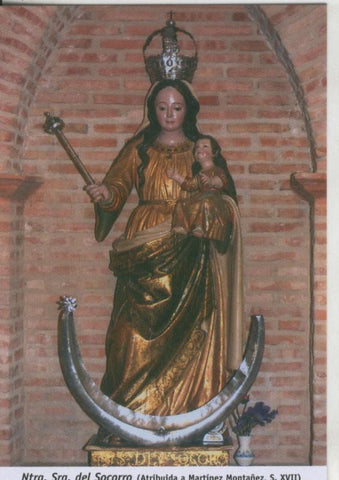 Postal 009890: Virgen Ntra Sra del Socorro, parroquia de San Juan en Jaen 