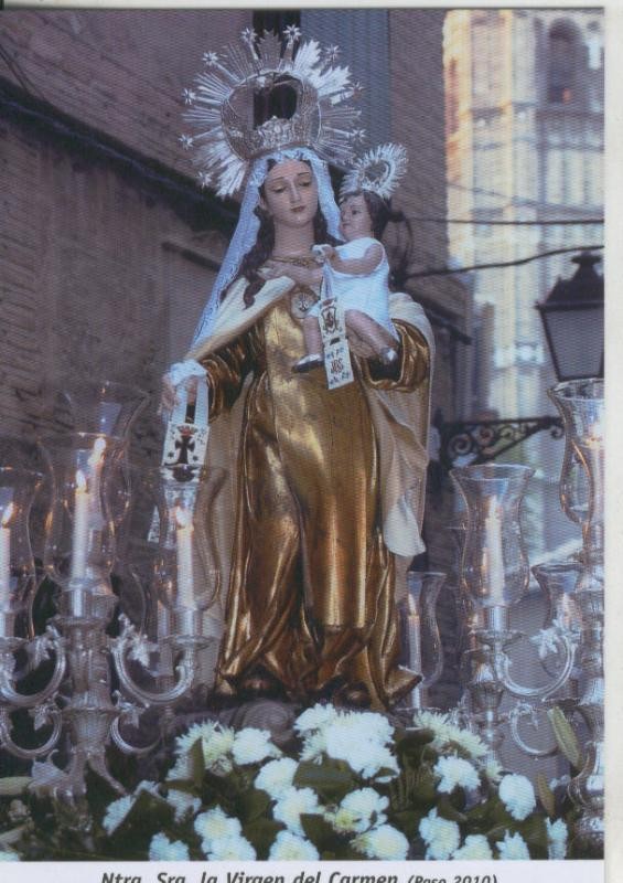 Postal 009917: Virgen Ntra Sra del Carmen, iglesia de San Andres Apostol en Toledo