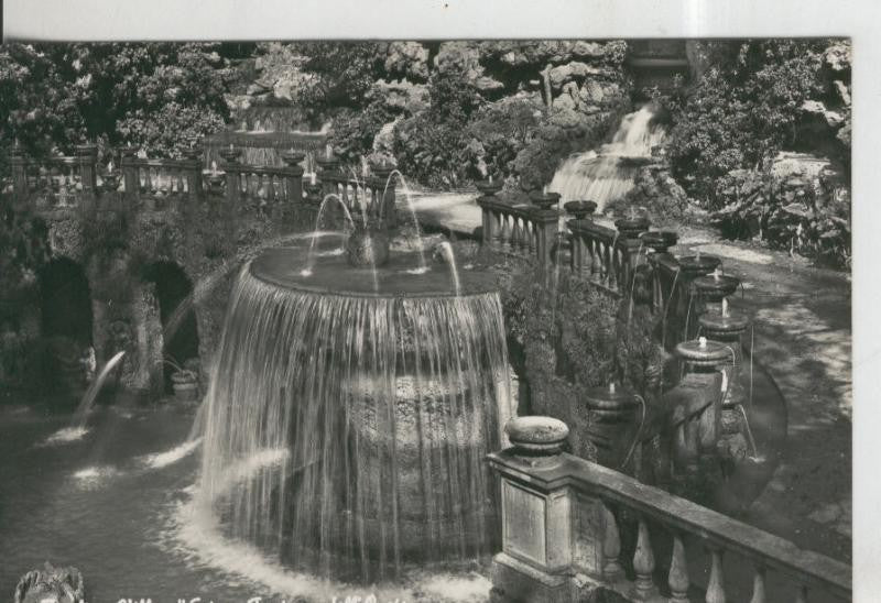 Postal 009998: Fontana dell Ovato de villa d´Este en Tivoli