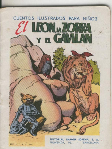 Cuentos ilustrados para niños: El leon,la zorra y el gavilan