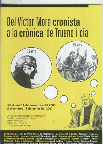 Del Victor Mora cronista a la cronica de Trueno i cia