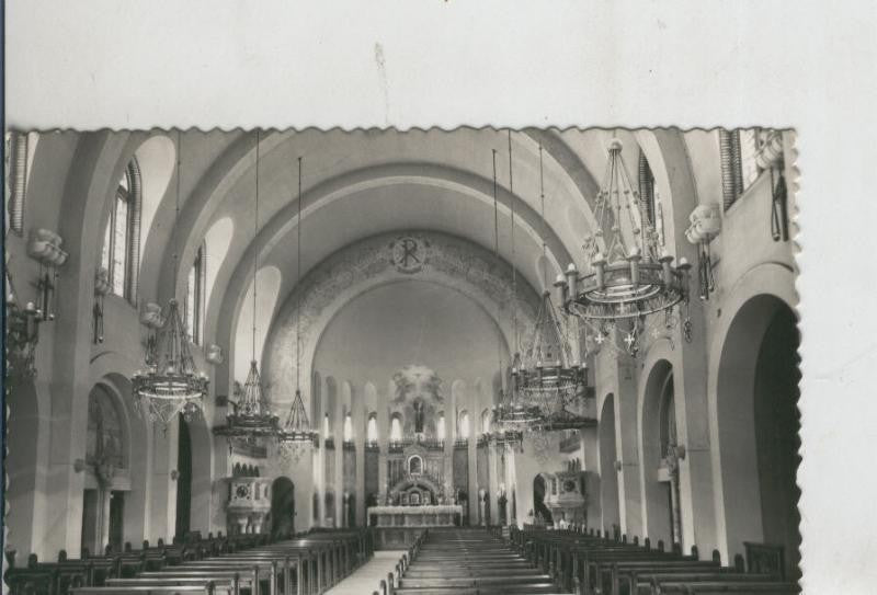 Postal 009521: Interior iglesia de San Antonio de Zaragoza