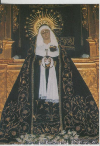 Postal 009327: Virgen Ntra Sra de los Dolores, parroquia Santiago Apostol, Almeria