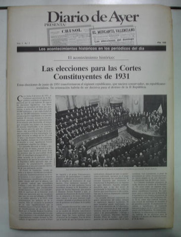 Diario de Ayer: reproduccion facsimil periodicos epoca entrega numero 7: Crisol - el mercantil valenciano