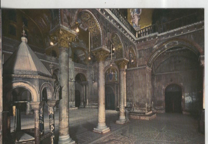 Postal 010021: Interior Basilica San Marcos de Venezia