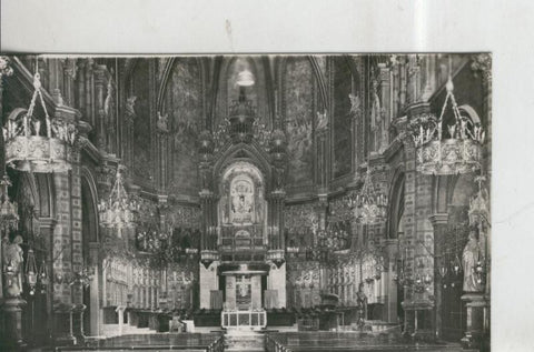 Postal 010039: Interior basilica de Monterrat