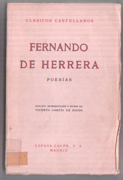 Clasicos Castellanos: Poesias de Fernando de Herrera