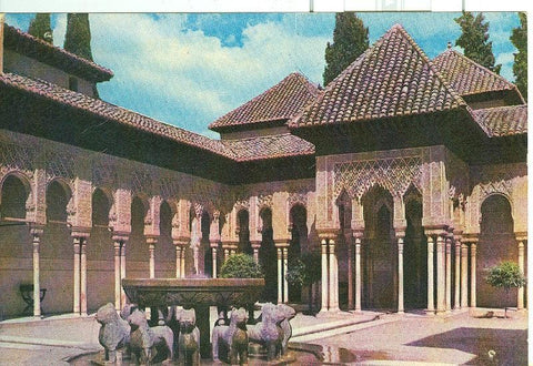 Postal 006449 : Patio de los leones, Alhambra, Granada