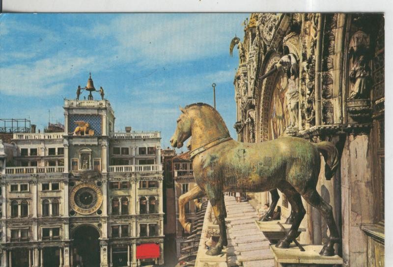 Postal 010048: Venecia: Caballo de la torre del Reloj