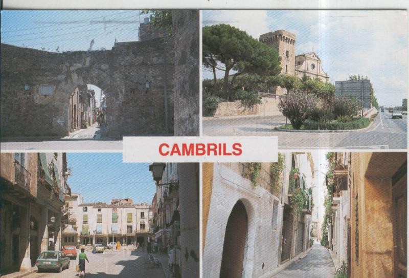Postal 010076: Tarragona: Cambrils, vista calles diversas