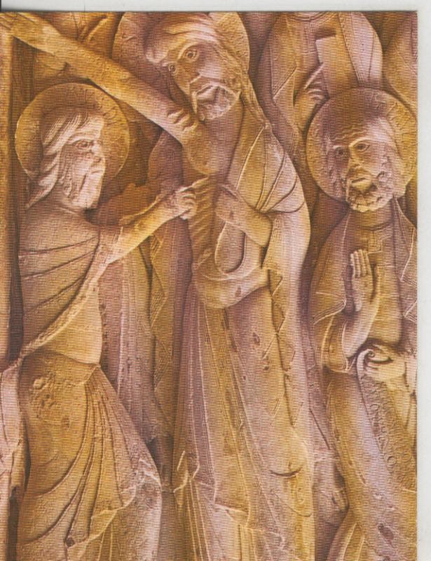 Postal 008797: Arte Romanico: relieve claustro Santo Domingo de Silos