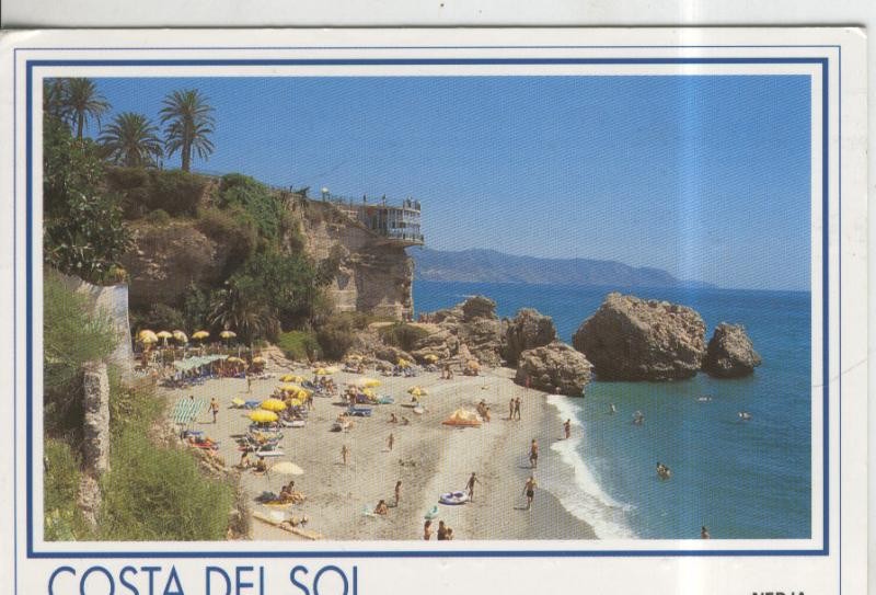 Postal 010101: Playa de Nerja, Malaga